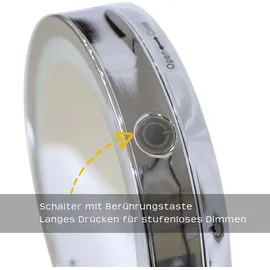 MuCoLa Badspiegel Schminkspiegel 10 fach Kosmetikspiegel LED Makeup Spiegel Rasierspiegel