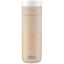 Audi Collection Audi Isolierbecher Edelstahl beige, mit Audi Ringe Logo