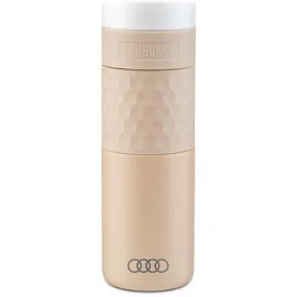Audi Collection Audi Isolierbecher Edelstahl beige, mit Audi Ringe Logo