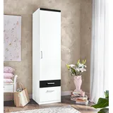 Priess Kleiderschrank schwarz-weiß