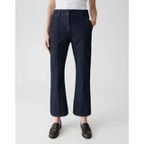 opus pants Damen Jeans | LUANE Kick Flared Jeans mit Komfortbund Mid Rise Dark Rinsed Blue, 38 - 38W