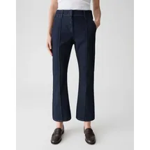 opus pants Damen Jeans | LUANE Kick Flared Jeans mit Komfortbund Mid Rise Dark Rinsed Blue, 38 - 38W