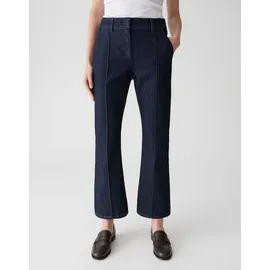 opus pants Damen Jeans | LUANE Kick Flared Jeans mit Komfortbund Mid Rise Dark Rinsed Blue, 38 - 38W