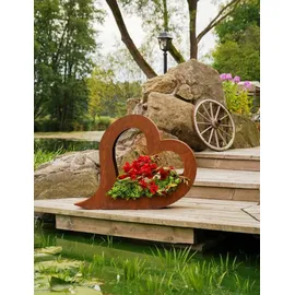 Badeko Metalldekoration Badeko Herz-Set „Lydia“ (55 cm & 80 cm) zum Bepflanzen