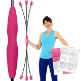 ELANI Schwingstab - Verstellbarer Widerstand & angenehmer Griff - hochbelastbarer CO2-neutraler Swingstick fürs sichere Wackelstab Training, Rücken Training oder als Gymnastikstab (pink)