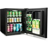 Subcold Cave50 Getränkekühlschrank 45L für 50 Dosen | Bierkühlschrank mit Schwarz, Dosenfach und LED-Beleuchtung | Mini Kühlschrank für Büro, Schlafzimmer & Minibar