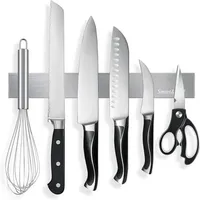Moderne Magnetleiste Messer selbstklebend 30cm Edelstahl Stark