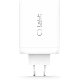 TECH-PROTECT NC240W-GaN 4-Port 240W Wandladegerät – Weiß