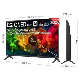 LG 43QNED80B6B 43" QNED evo AI Mini LED 4K TV