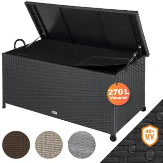 CASARIA Gartenbox Auflagenbox 117 x 53 cm Schwarz
