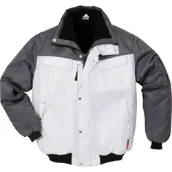 Kälteschutz-Pilotenjacke Icon Two 4813, weiß/grau, Größe M - weiß/grau - M