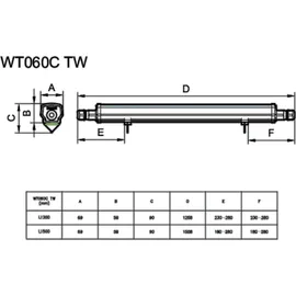 Philips Ledinaire WT060C 1f grau