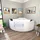 AcquaVapore Whirlpool-Badewanne 140 x 140 cm (W60-ALL)