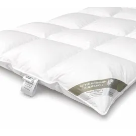Betten Hofmann Canada Kassetten Daunenbett 4x6 155x220 1200 g Daunendecke 100% neue Daunen - Weiß