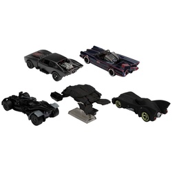 Hot Wheels Spielzeug-Auto Batman 5er-Pack Batmobil-Modelle Batman-Autos, (Fahrzeugset, 5-tlg., in schön deignter Verpackung), Spielzeugautos - Fahrzeuge für Sammler schwarz