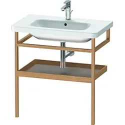 Duravit DuraStyle Handtuchhalter DS988204376 74 x 44 cm, basalt matt/Eiche massiv, mit Ablage
