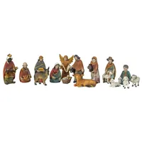 Dekoprojekt Scheuerer Wunderschönes Krippenfiguren-Set K 36-10 / Höhe ca. 10 cm - 16 tlg.