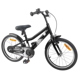 vidaXL Kinderfahrrad 18 Zoll schwarz