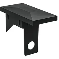 Pfostenkappe BLÄSER Trapez mit Überstand 9,5 x 4 cm schwarz