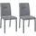 Möbilia Polsterstuhl Marla Polyester grau 2er Set