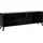 FMD Dark TV-Board 153,5 cm Schwarz Glas/Holz/Kunststoff/Metall/Holzwerkstoff