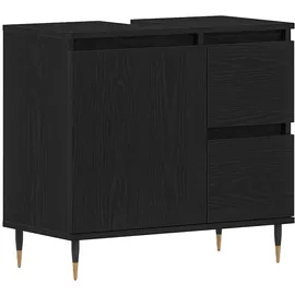 vidaXL Badezimmermöbelset 3 pcs Schwarze Eiche 30 x 30 x 190 cm