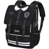 KARACTERMANIA Wednesday Varsity-Oxford Rucksack Schwarz