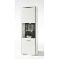 MCA Furniture Vitrine Vitrine Trento, weiß Hochglanz, ohne Beleuchtung