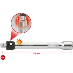 KS TOOLS 919.1402, Einzelner Artikel, Verlängerungsstange, Chrom-Vanadium-Stahl,