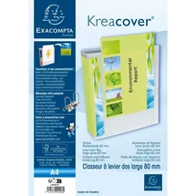 Exacompta Kreacover DIN A4 80 mm Weiß 2 St.