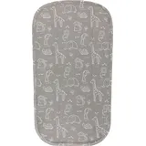 fillikid Frotteelauflage für Wickelmulden 60 x 36 cm - Safari - Grau