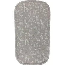 fillikid Frotteelauflage für Wickelmulden 60 x 36 cm - Safari - Grau