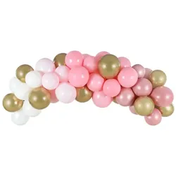Ballongirlande - rosa, 200cm, 60 Stk.