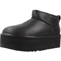 UGG Classic Ultra Mini Platform 1141510-BLLE, Damen, Winterschuhe, Black Leather, 40 EU - 40 EU