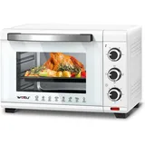 Woltu Minibackofen, Toastofen mit Timer, 28 Liter 1600W weiß