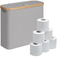 Relaxdays Toilettenpapier Aufbewahrung, 12 Rollen, HxBxT: 38 x 43