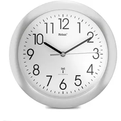 Mebus 52451 Wanduhr Digitale Wanduhr Rund Weiß