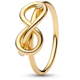 Pandora Damenring Unendlichkeitsknoten Goldfarben 50/15,9