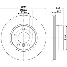 Hella 8DD 355 109-901 Bremsscheibe