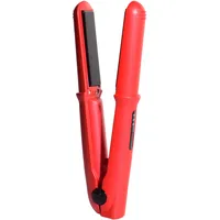 Beter - Kabelloses Mini-GRWM-Glätteisen, kompakte Größe für unterwegs, per USB wiederaufladbar, einstellbare Temperatur bis zu 200°C. Rot