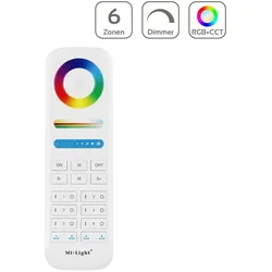 MiBoxer 6 Zonen 4x Speicher RGB+CCT Funk Fernbedienung FUT089S