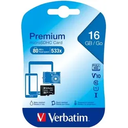 microSDHC Card 16GB, Premium, Class 10, U1