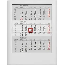 Tischkalender Einsteckkalender 2026/2027 weiß