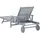 vidaXL Sonnenliege 200 x 68 x 86 cm Grau