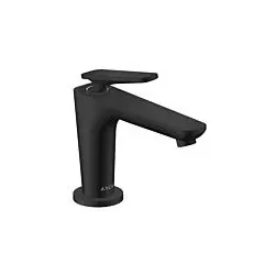 hansgrohe Axor Citterio C CoolStart Waschtischarmatur 49020670 ohne Struktur, mattschwarz, Ausladung 128mm, Ablauf unverschließbar
