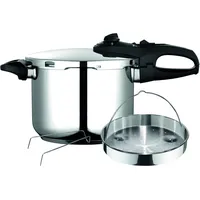 Fagor Duo Schnellkochtopf Induktion, Dampfkochtopf Express-Superschnell, Edelstahl 18/10, 2 Druckstufen,