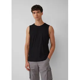 s.Oliver Jersey-Tanktop mit Rippstruktur - schwarz - XXL