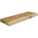 holz4home holz4home® Wandregal aus Massivholz Eiche, Natur Geölt 60cm mit Baumkante Natur