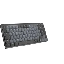 Logitech MX Mechanical Mini Graphite, LEDs weiß, Kailh Choc V2 LOW PROFILE BROWN, Logi Bolt, USB/Bluetooth, US (920-010780)