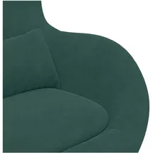 vidaXL Eiersessel Dunkelgrün Samt 63 x 73 x 90 cm drehbar
